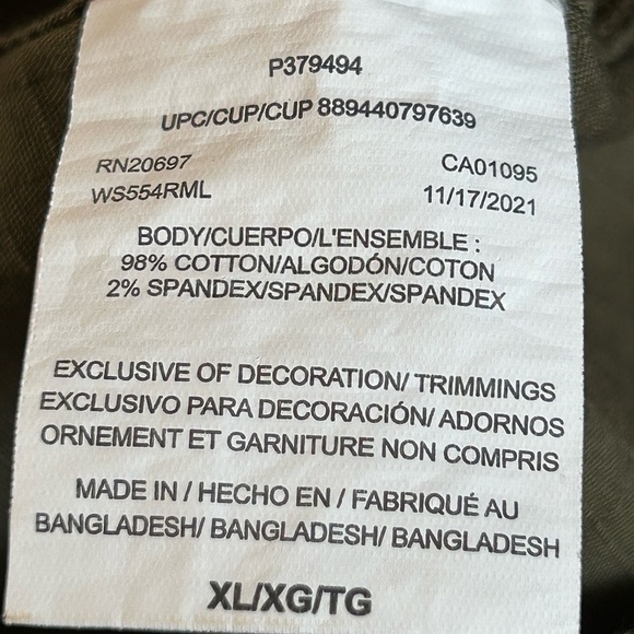 Dickies Utility Rip Stop Short Sleeve Shirt Men’s Size XL‎ Olive Green - Picture 5 of 7